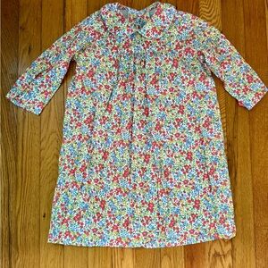 Little English Floral Print Dress with Peter Pan Collar